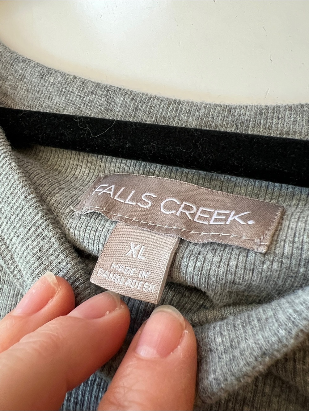 Falls Creek Grey Ribbed Sleeveless Tank Dress - Picture 2 of 8